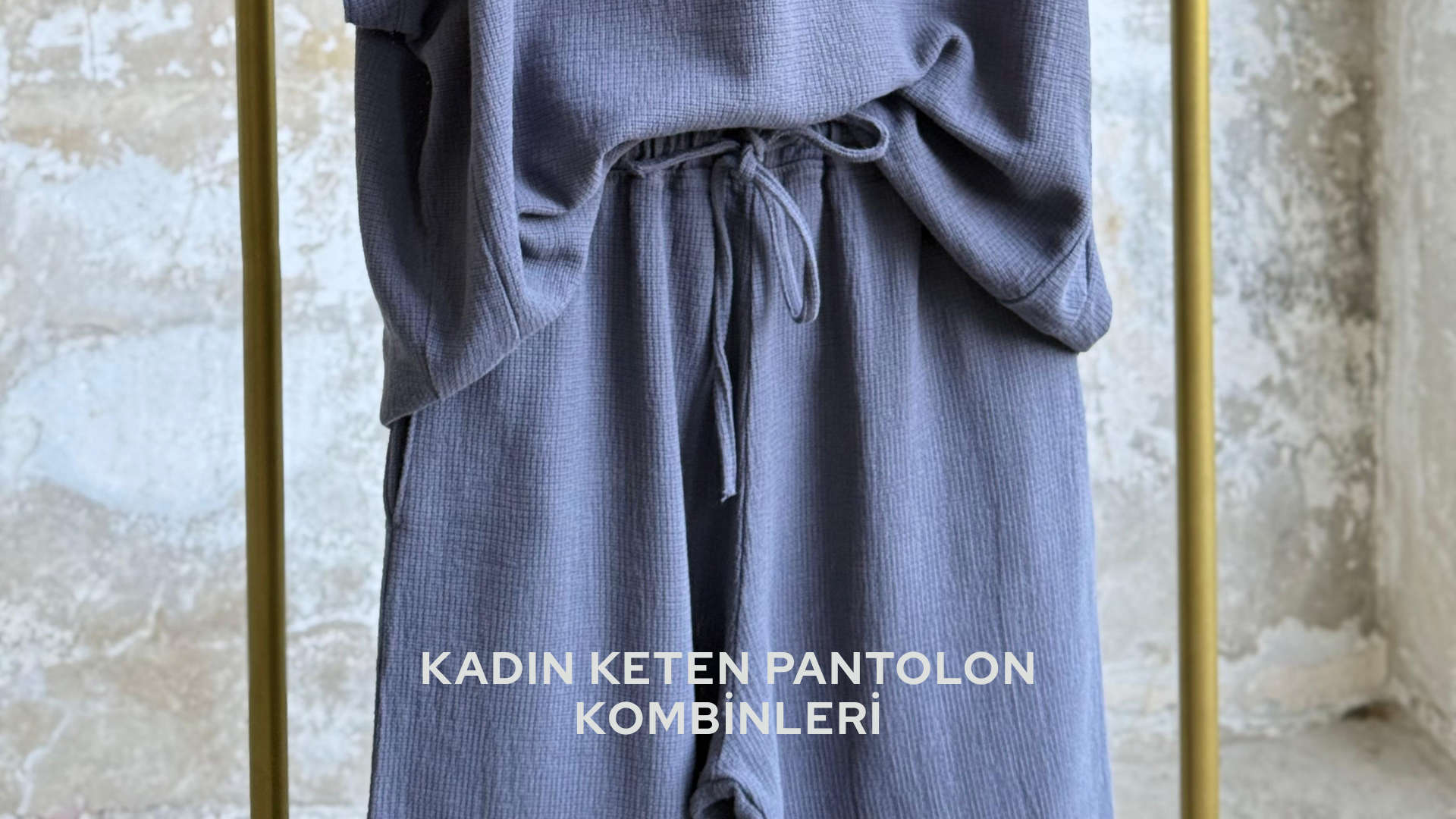 Keten pantolon kombinleri