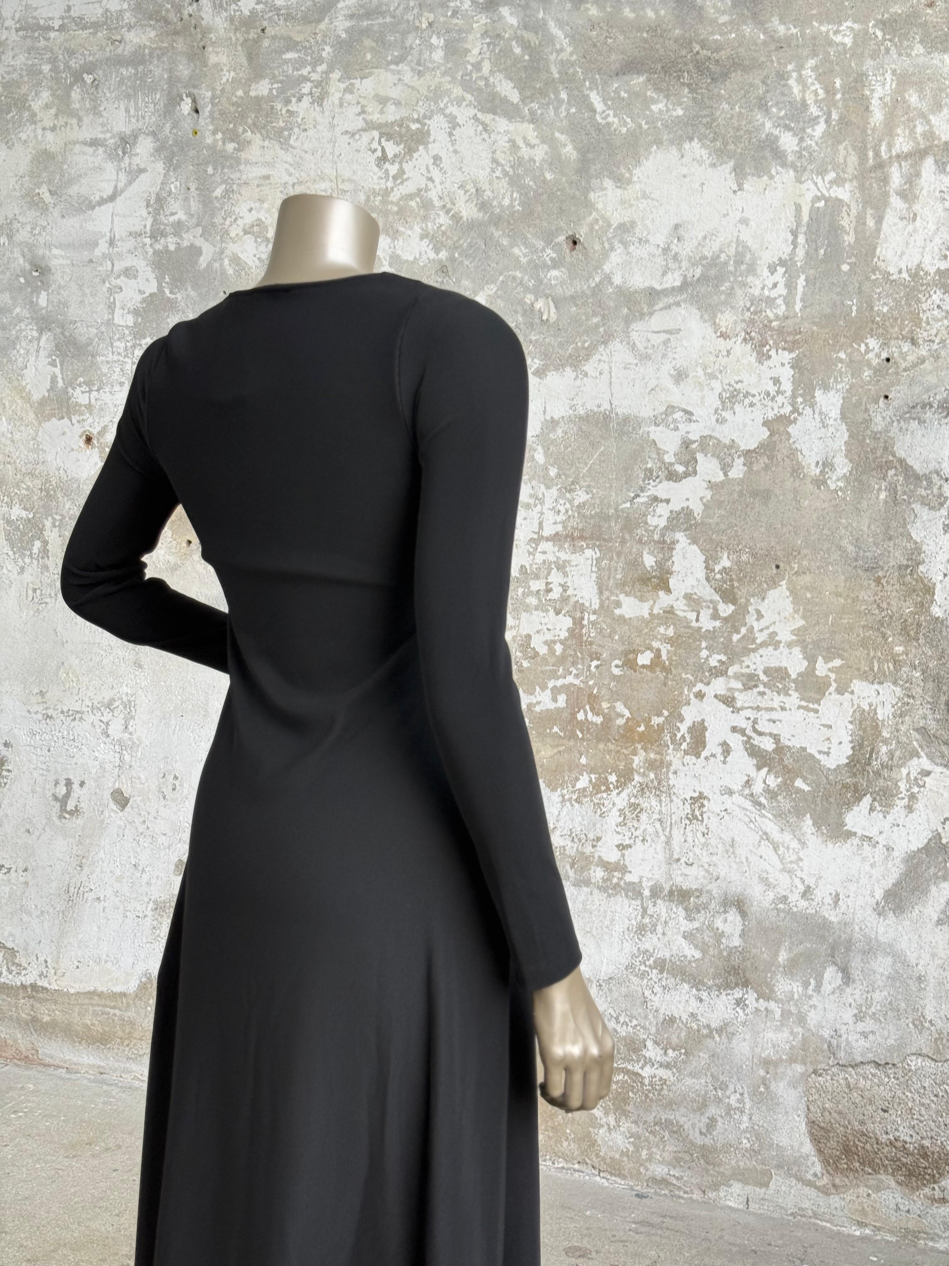 Gold Fermuar Detaylı Elbise (Siyah) 