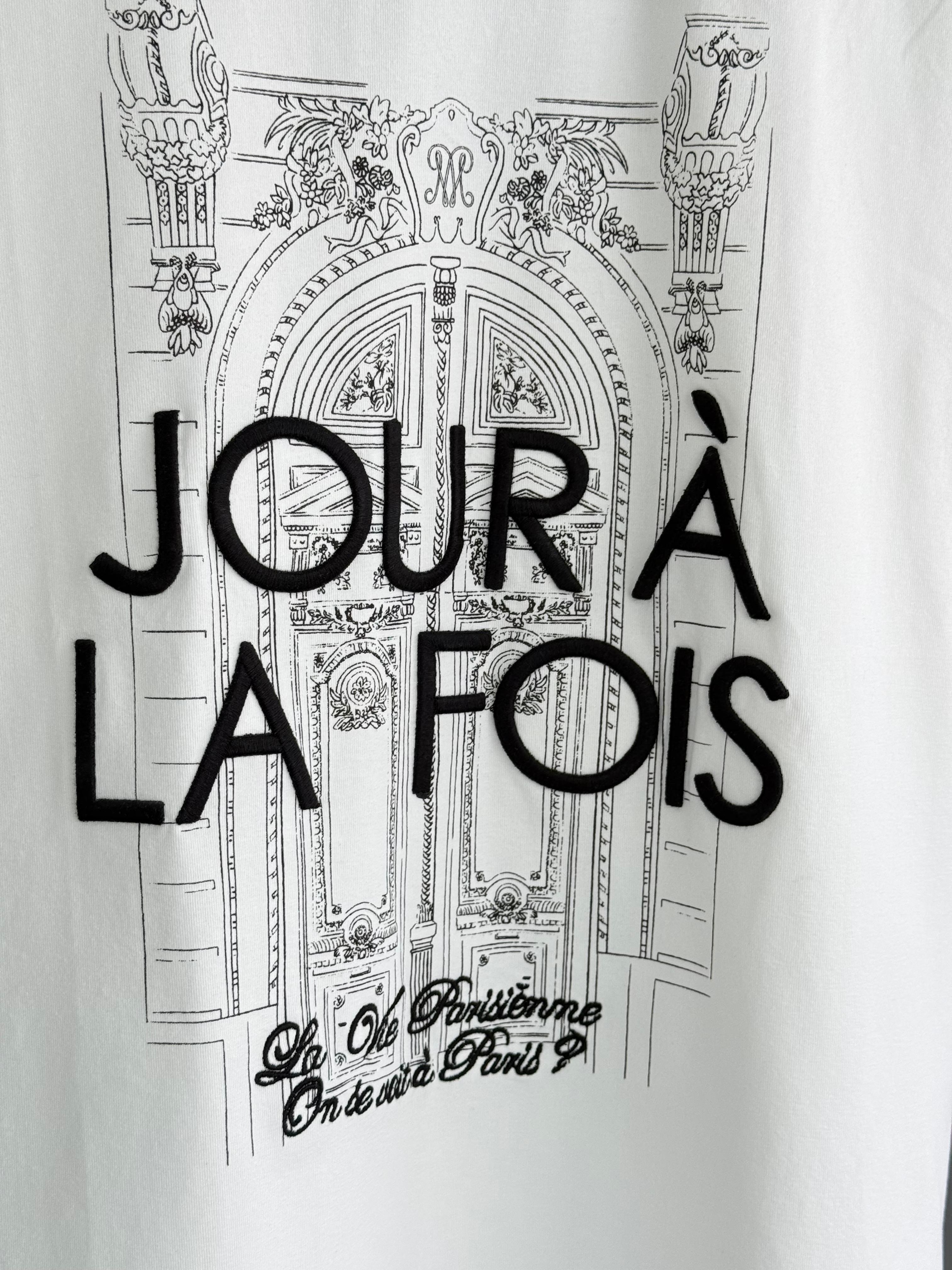 Joura La Foıs Nakış İşçilikli Tişört (Ekru)