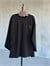 Basic Oversize Ön Arka Nakışlı Coffee Sweat (Siyah)