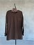  Basic Oversize Ön Arka Nakışlı Coffee Sweat (Kahve)