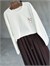  Basic Oversize Ön Arka Nakışlı Coffee Sweat (Beyaz)