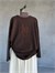  Basic Oversize Ön Arka Nakışlı Coffee Sweat (Kahve)