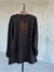  Basic Oversize Ön Arka Nakışlı Coffee Sweat (Siyah)