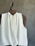 Bağlamalı Drape Yaka Balon Model Krep Bluz (Beyaz)