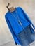 Basic Manşet Kollu Yırtmaç Detaylı Sweat (Saks)