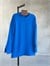 Basic Manşet Kollu Yırtmaç Detaylı Sweat (Saks)