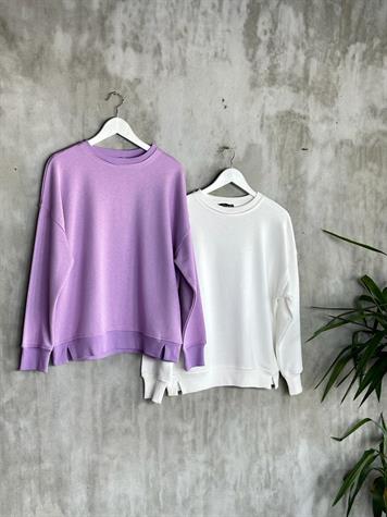 Basic Model Kadın Sweat (Beyaz)