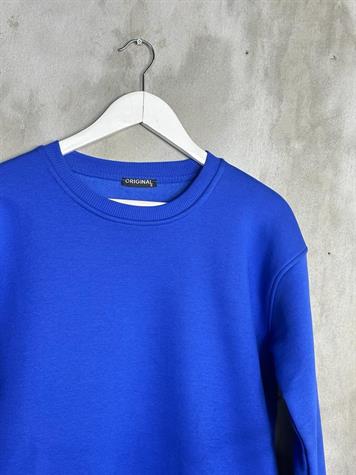 Basic Model Şardonlu Sweat (Lacivert)