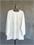 Basic Oversize Ön Arka Nakışlı Limon Sweat (Beyaz)