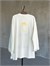 Basic Oversize Ön Arka Nakışlı Limon Sweat (Beyaz)