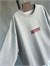 Oversize Yazı Baskılı Sweatshirt(Gri)