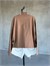 Oversize Yazı Baskılı Sweatshirt (Kahve)