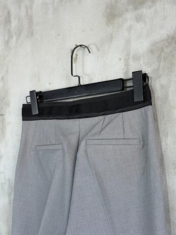 Bel Lastik Detaylı Kumaş Pantolon (Antrasit)