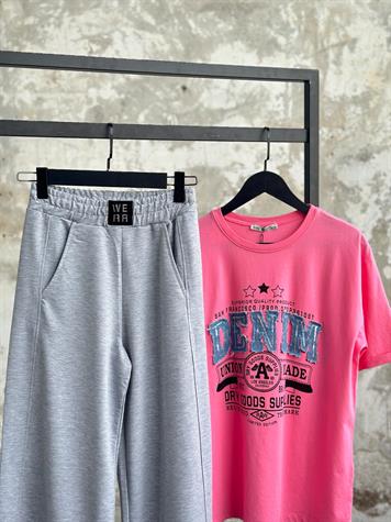 Belden Arma Detaylı Kadın Pantolon (Gri)