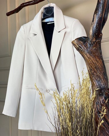 blazer ceket (ekru)