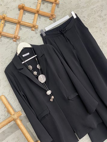 Blazer Ceketli Aerobin Kumaş Takım