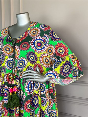 Bohem Tarz Elbise (Mandala Desen)