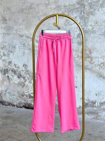Bol Paça Yüksek Bel Pantolon (Pembe)