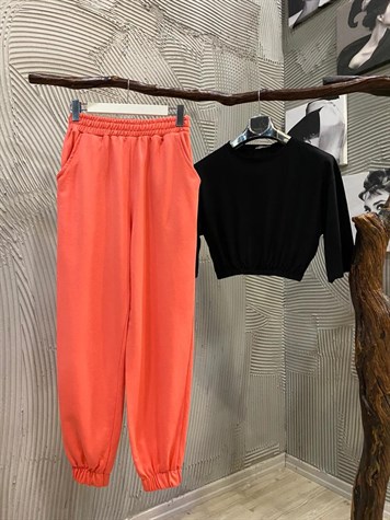 Boyfriend Model Yazlık Penye Tok Kumaş Eşofman Pantolon (YAVRU AĞZI )