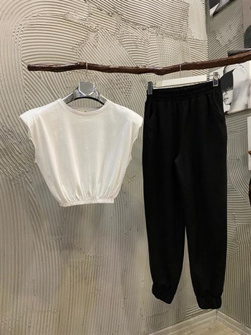 Boyfriend Model Yazlık Penye Tok Kumaş Eşofman Pantolon (SİYAH)