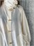 Gold Düğmeli Premium Bomber Ceket (Beyaz)