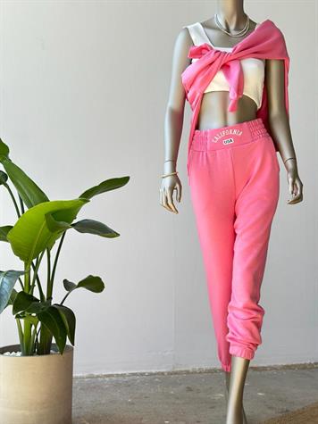 Calıfornıa Yazı Baskılı Takım (Pembe)