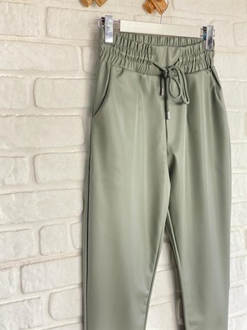 Deri Joger Pantolon (Mint)