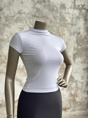 Dik Yaka T-shirt (Bej/Gri/Siyah/Beyaz)