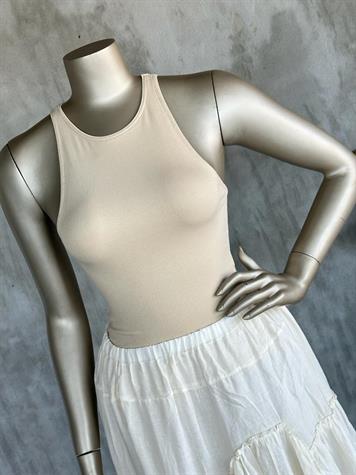 Dilvin Halter Yaka Crop (Bej)