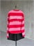 District Originals Baskılı Çizgili Oversize Sweatshirt  (Pembe)