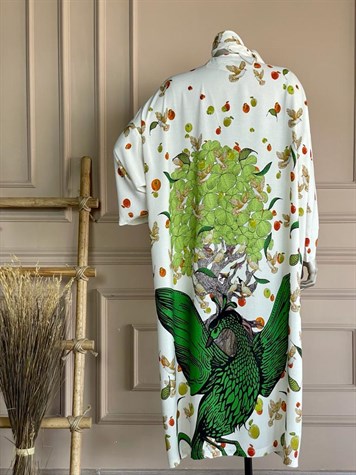 Elma Desenli Kimono
