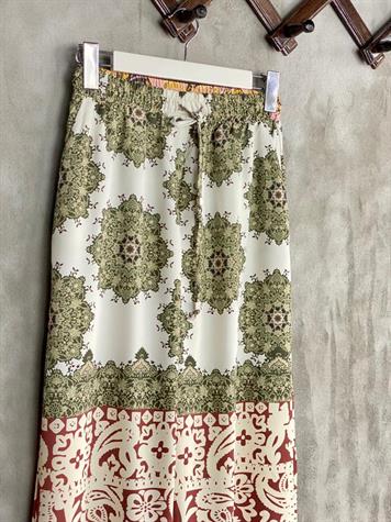 Etnik Desen Bol Pantolon (Karışık Renk)