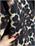 Fermuarlı Leopar Desenli Peluş Teddy Cepli Ceket (Siyah)