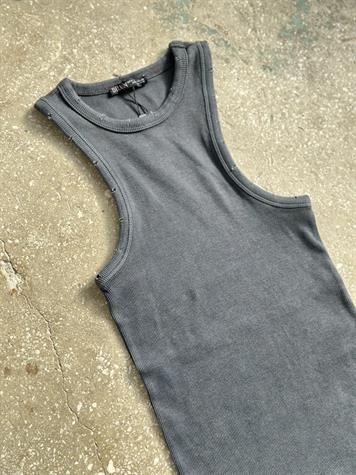 Fitilli Halter Yaka Atlet (Antrasit/Gri)