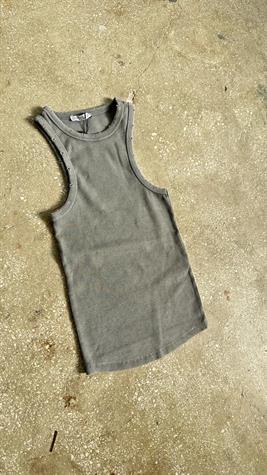 Fitilli Halter Yaka Atlet (Antrasit/Gri)