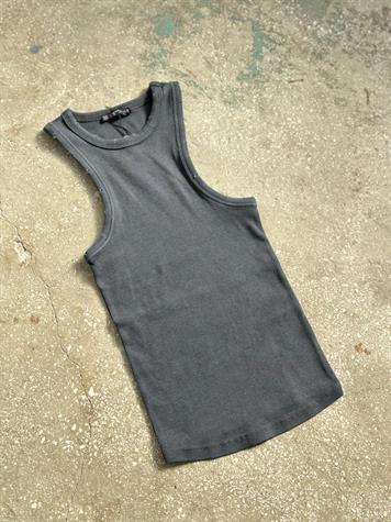 Fitilli Halter Yaka Atlet (Antrasit/Gri)