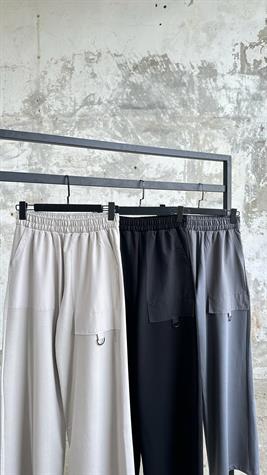 Garni Cep Detaylı Pantolon(SİYAH)