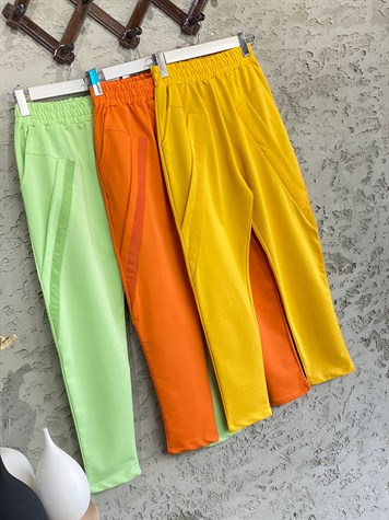 Garnili Tasarım Model Cepli Pantolon (Oranj)