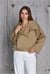 Premium Geniş Yaka Oversize Trench Ceket (Haki)