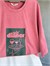 Girl Dinner Yazı Baskılı Oversize Tişört (Kiremit)