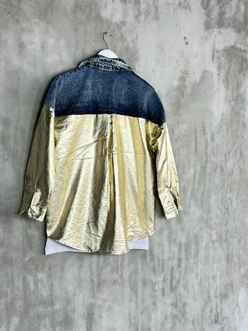 Gold Denim Gömlek Ceket 