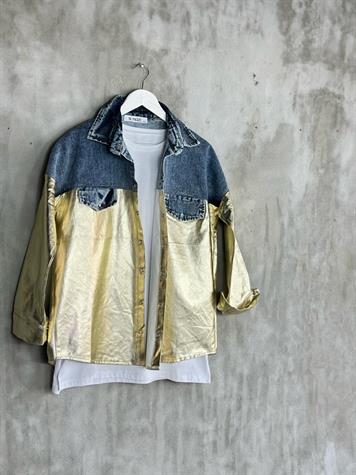 Gold Denim Gömlek Ceket 