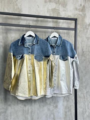 Gold Denim Gömlek Ceket 