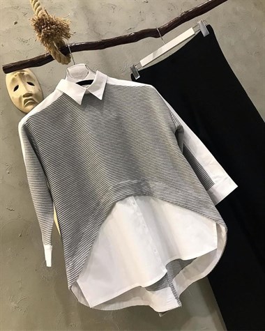 Gömlek Sweat (GRİ)
