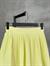 İçi Şortlu Beli Lastikli Pileli Mini Etek (Limon Sarısı)