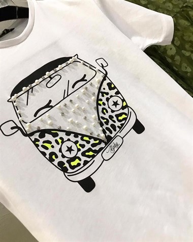 İnci Detaylı Basic Tshirt