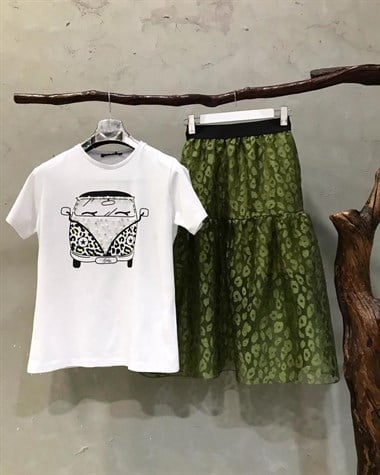 İnci Detaylı Basic Tshirt