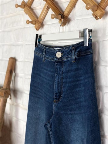 İspanyol Paça Yüksek Bel Jeans