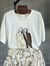Kadın Baskılı Tişört (Beyaz)